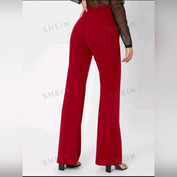Red flare pants - Picture 3 of 9